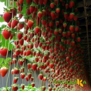 Клубника ампельная Анастасия купить по цене от 370р. в интернет-магазине «Посадика» с доставкой почтой в в Сестрорецке и по всей России – [изображение №1].